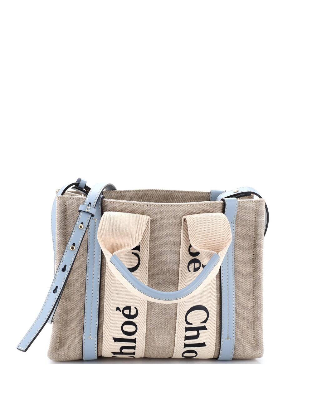 Chloe Woody Convertible Tote Canvas #280821C98B